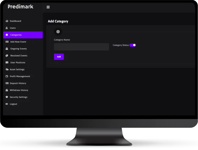 Admin - Create New Prediction Market