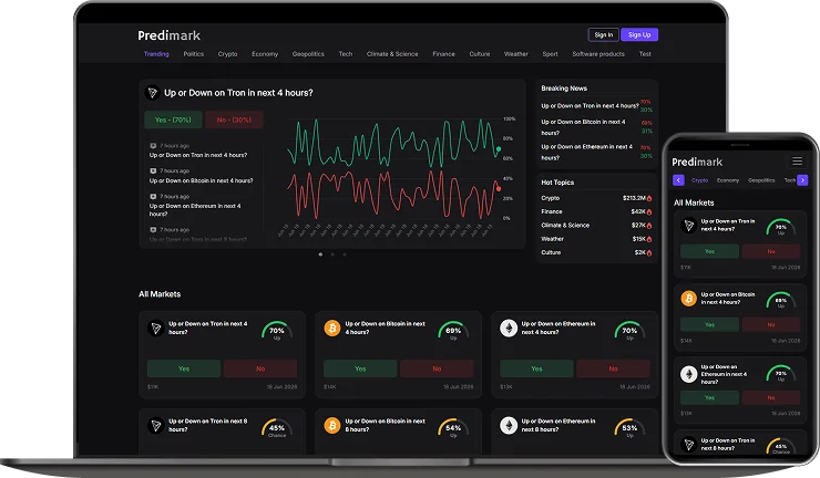 Prediction Market Platform Development Company Banner