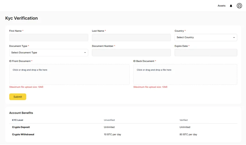 User – KYC Verification