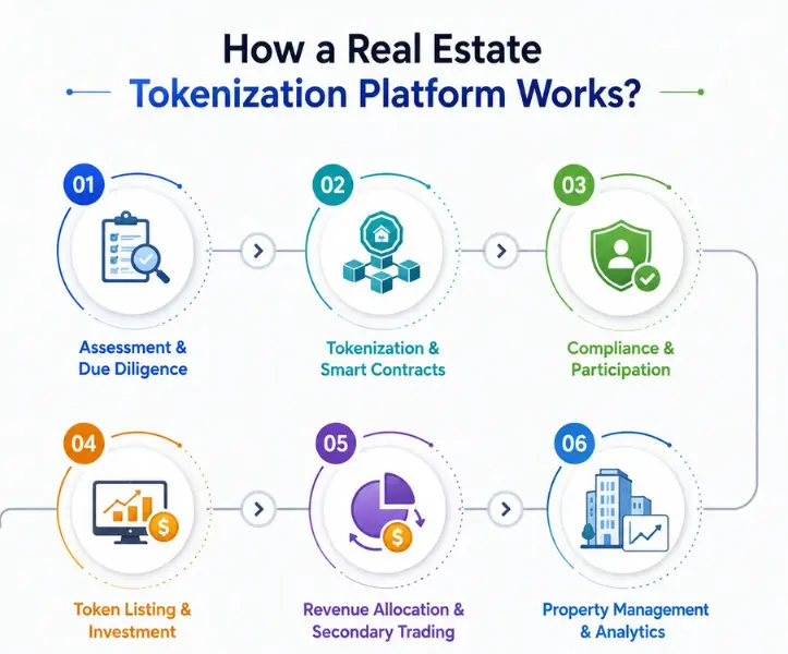 how does a real estate tokenization platform work